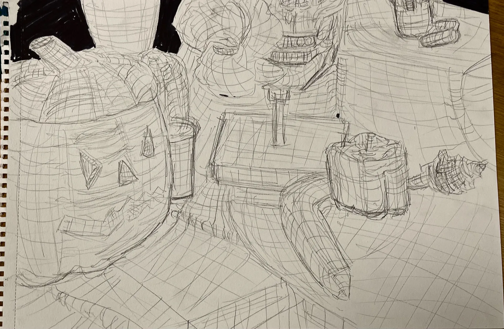 Drawing 1, Studies - 3