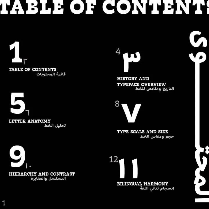 Tarif Type Specimen — 6